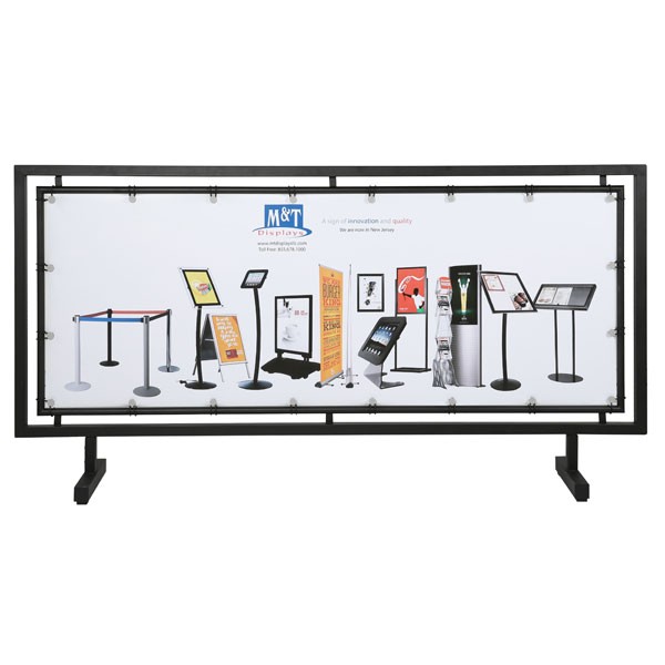 Street Barrier Q Control Systems Black 65" x 24" Poster Size