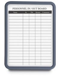 11 x 14" Magnetic In/Out Board