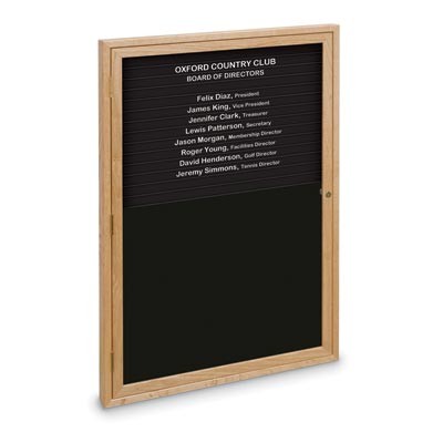 24 x 36" Single Door Standard Enclosed Magnetic Directory Board