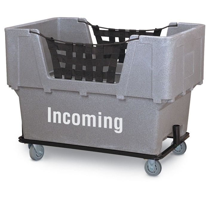 Incoming" Granite Imprinted Plastic Basket Truck