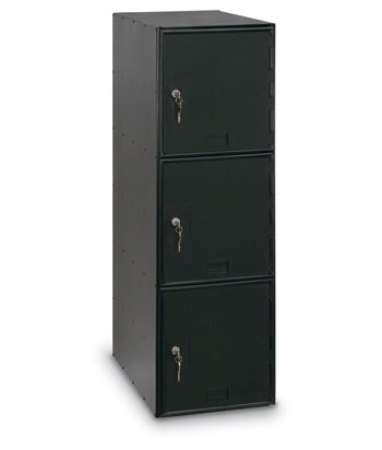 11 1/2 x 18" x 38" Quiet 3 Door Economy Locker