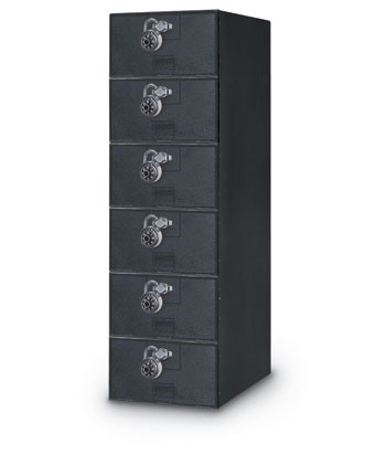 11 1/2 x 18" x 38" Quiet 6 Door Economy Locker