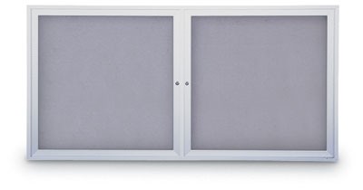 42 x 32" Indoor Enclosed Easy Tack Board w/ Header