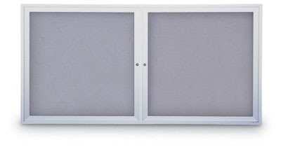 42 x 32" Indoor Enclosed Easy Tack Board w/ Header