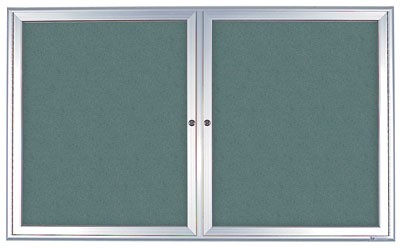 42 x 32" Radius Frame Enclosed Easy Tack Boards w/ Header