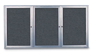 72 x 36" Radius Frame Enclosed Easy Tack Boards