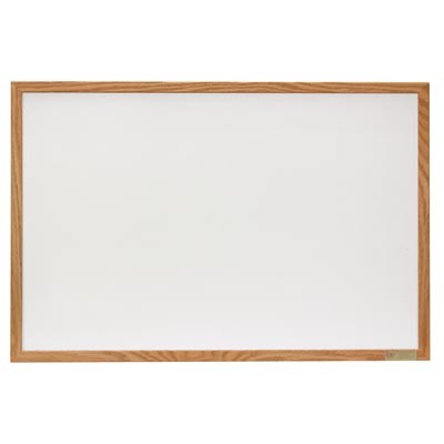 36 x 24" Hardwood Framed Porcelain On Steel Dry/Wet Erase Board