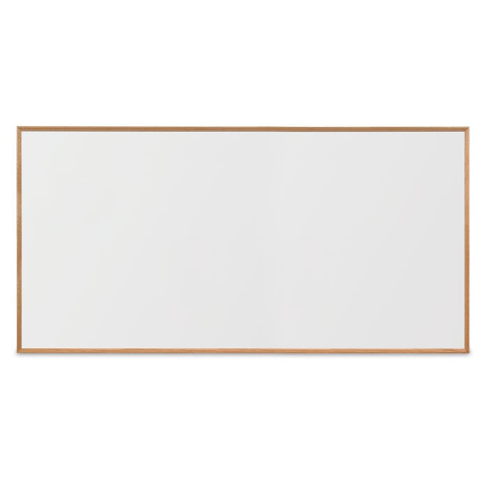 96 x 48" x 3/4" Decorative Hardwood Framed Porcelain On Steel Dry Erase Boards