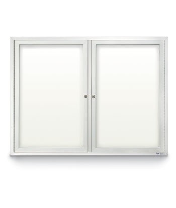 42 x 32" Double Door Standard Outdoor Enclosed Dry/Wet Erase Board