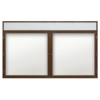 60 x 36" Wood Enclosed Dry/Wet Erase Boards with Header