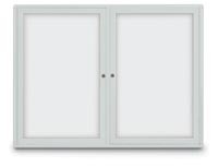 36 x 36" Single Door Standard Radius Frame Indoor Enclosed Dry/Wet Erase Board