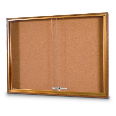 48 x 36" Standard Wood Sliding Door Corkboards