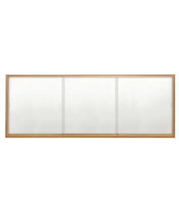 96 x 48" Wood Sliding Glass Dry/Wet Erase Boards