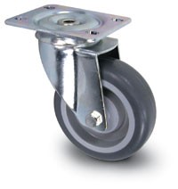 Swivel Replacement Casters for Plastic Basket Trucks