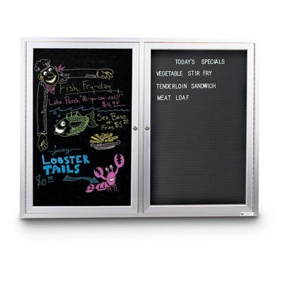 21 x 46" Black Dry Erase Insert Panel