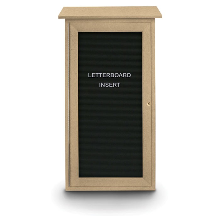 16 x 34" Mini Enclosed Letterboard Message Board