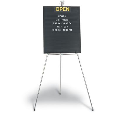 16 x 20" Open/Closed Single Sided Open Face Letterboard