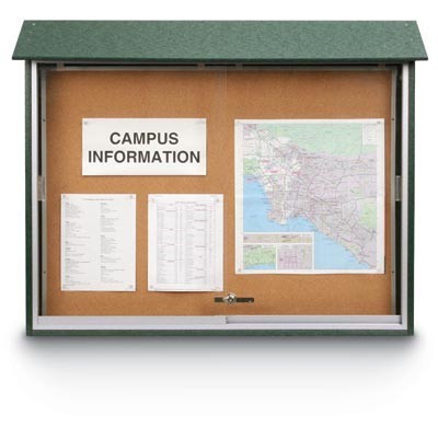 45 x 36" Sliding Door Cork Message Centers