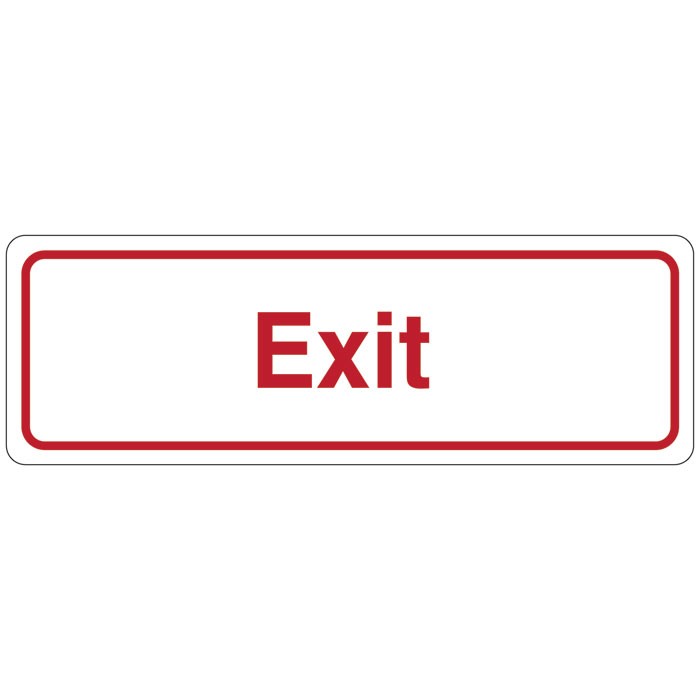 Exit Directional Sign