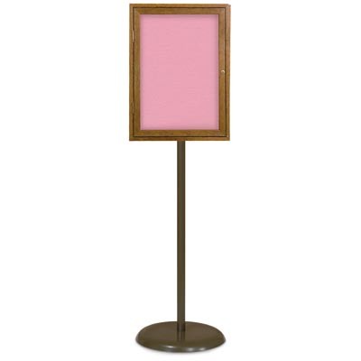 Bronze Base/ Wood Frame Pedestal Easy Tack Board