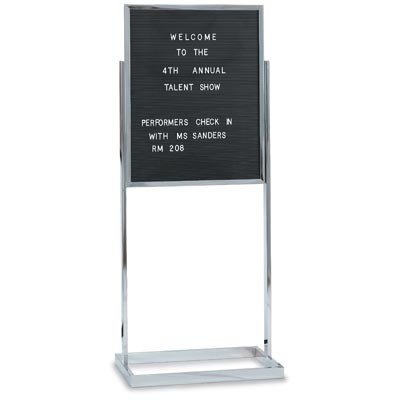 22 x 28" Black Plastic Letterboard Insert