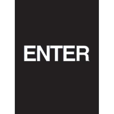 9 x 12" Enter Acrylic Sign