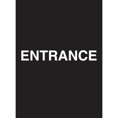 9 x 12" Entrance Acrylic Sign