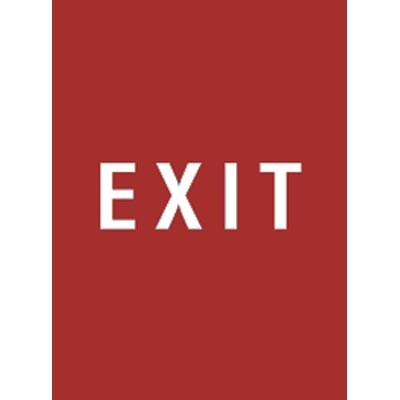 7 x 11" Exit Acrylic Sign