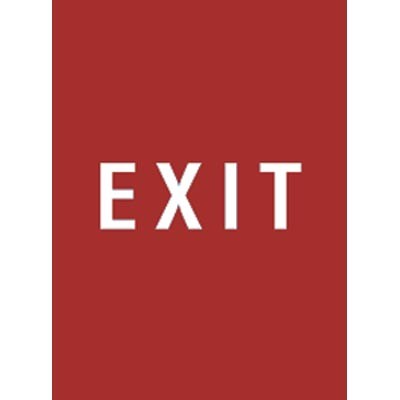 9 x 12" Exit Acrylic Sign