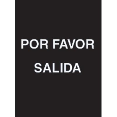 9 x 12" Por Favor Salida Acrylic Sign