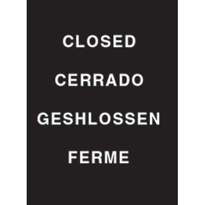 9 x 12" Closed Acrylic Sign