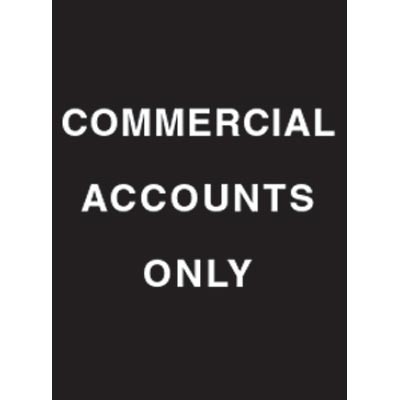 9 x 12" Commercial Accounts Only Acrylic Sign