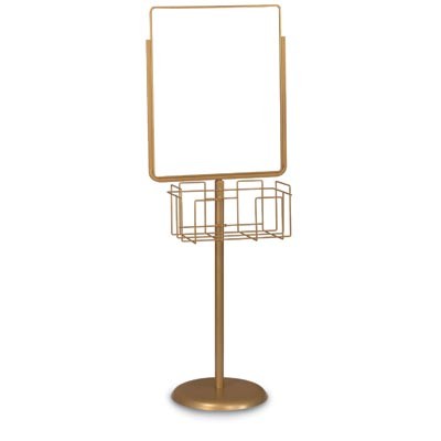 22 x 28" Gold Sign/Poster Pedestal Holder