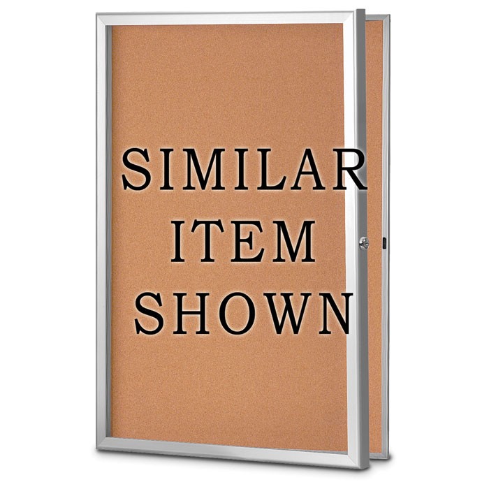 36 x 36" Standard Slim Style Radius Framed Corkboard