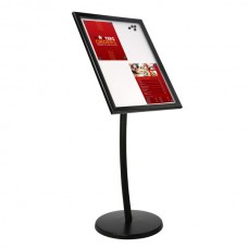  Poster Showboard on Curved Post 18"w x 24"h Poster Size Landscape/Portrait use Black Black