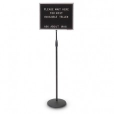 20 x 15" Aluminum Adjustable Pedestal Letterboard