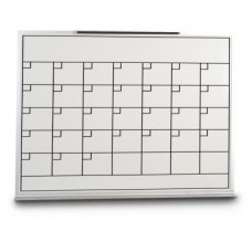 36 x 24" Porcelain Open Faced Calendar Board