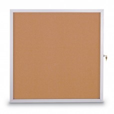 48 X 36" Slim Style Standard Enclosed Corkboard