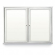 42 x 32" Double Door Standard Indoor Enclosed Dry/Wet Erase Board