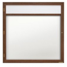 36 x 36" Wood Enclosed Dry/Wet Erase Boards with Header