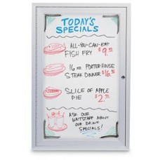 48 x 36" Double Door Standard Indoor Enclosed Dry/Wet Erase Board