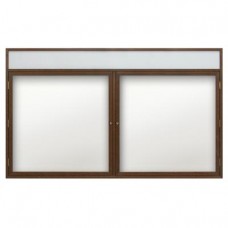 60 x 36" Wood Enclosed Dry/Wet Erase Boards with Header