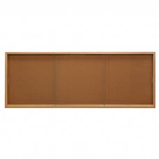 96 x 36" Standard Wood Sliding Door Corkboards