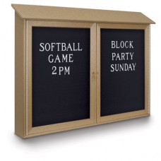 45 x 30" Double Door Enclosed Letterboard Message Center