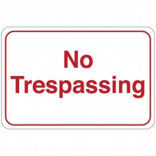 No Trespassing Facility Sign