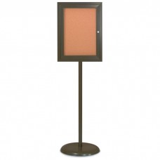 Bronze Base/ Bronze Frame Pedestal Corkboard