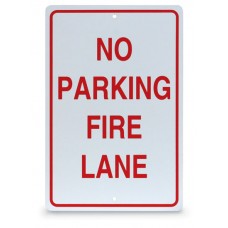 12 x 18" No Parking-Fire Lane Parking Lot Sign
