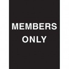 7 x 11" Members Only Acrylic Sign