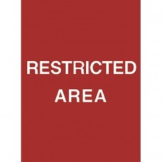 7 x 11" Restricted Area Acrylic Sign