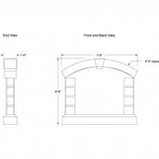 90 x 78" Double Sided Architecture Signage